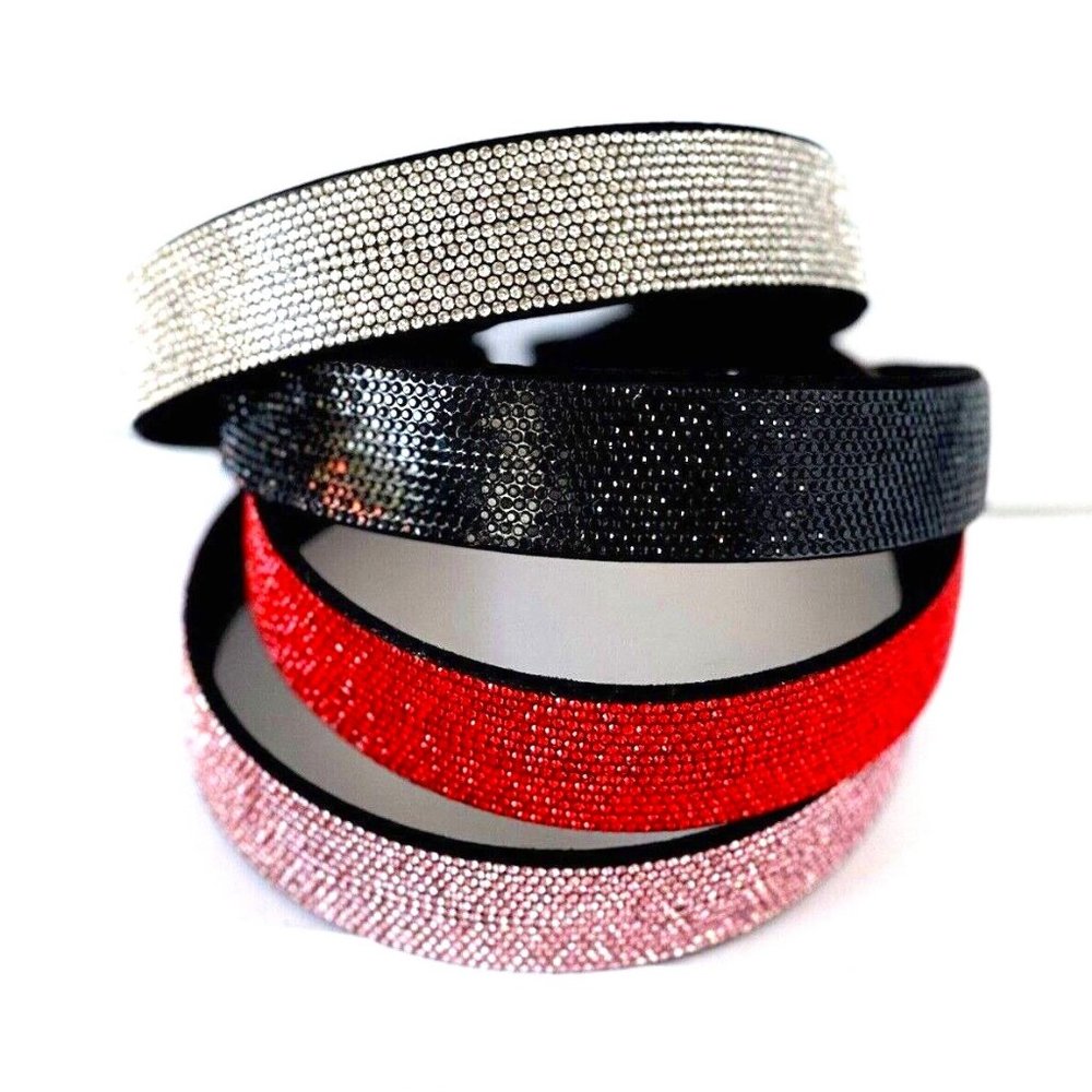 Rhinestone Headband Flat Wide band Wedding Bridal Hair Band clip Dress gift